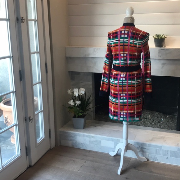 Anthropologie Moth Williston Plaid Cardigan XS VERY GOOD USED CONDITION. - Picture 6 of 12